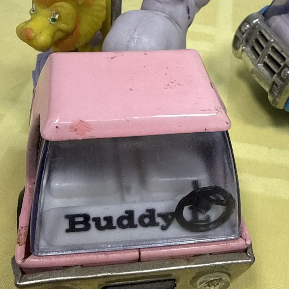 Buddy L Pressed Steel Brute Pink Merry Go Round Truck 4909 Pan Am Cargo Monkey - Picture 9 of 16